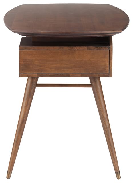 WoodMarwar Solid Sheesham Wood Modern Study Desk with 2 Storage Drawers | Home Office & Workstation Table