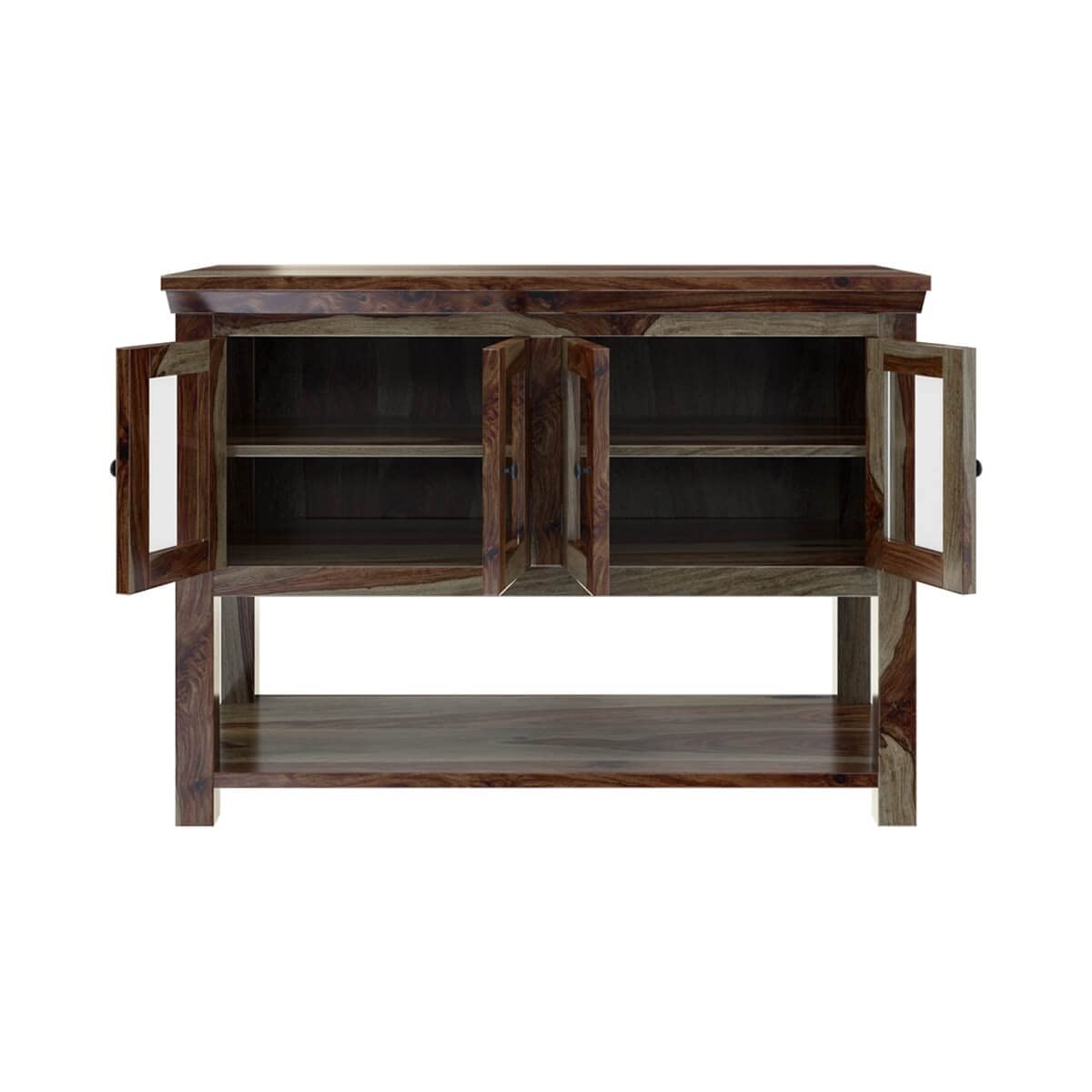 Woodmarwar Solid Sheesham Wood Sideboard With Storage for Living Room Furniture