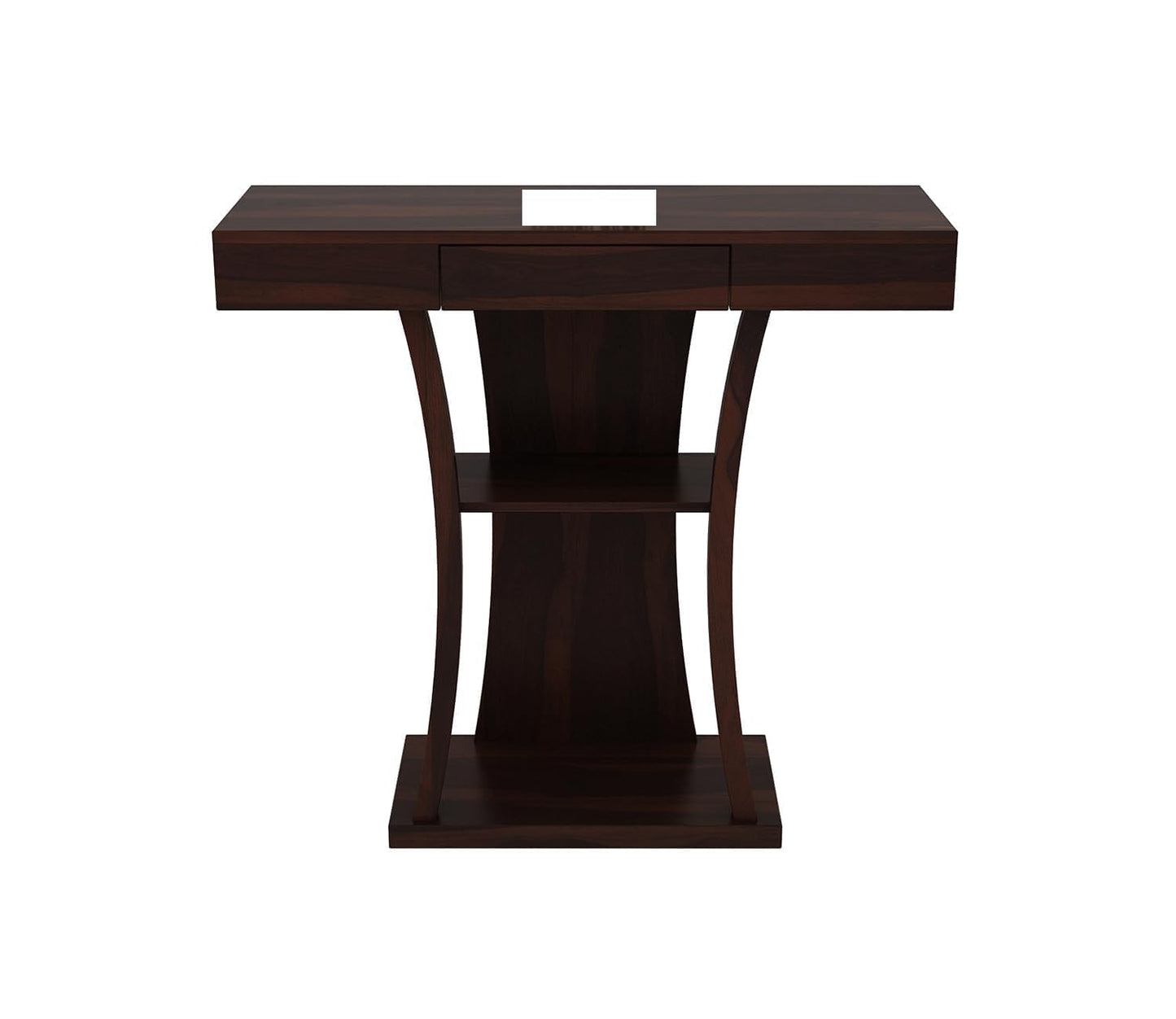 WoodMarwar Solid Sheesham Wood Console Table with Storage Drawer & Display Shelf | Entryway, Hallway & Living Room Furniture