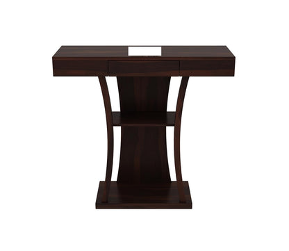 WoodMarwar Solid Sheesham Wood Console Table with Storage Drawer & Display Shelf | Entryway, Hallway & Living Room Furniture