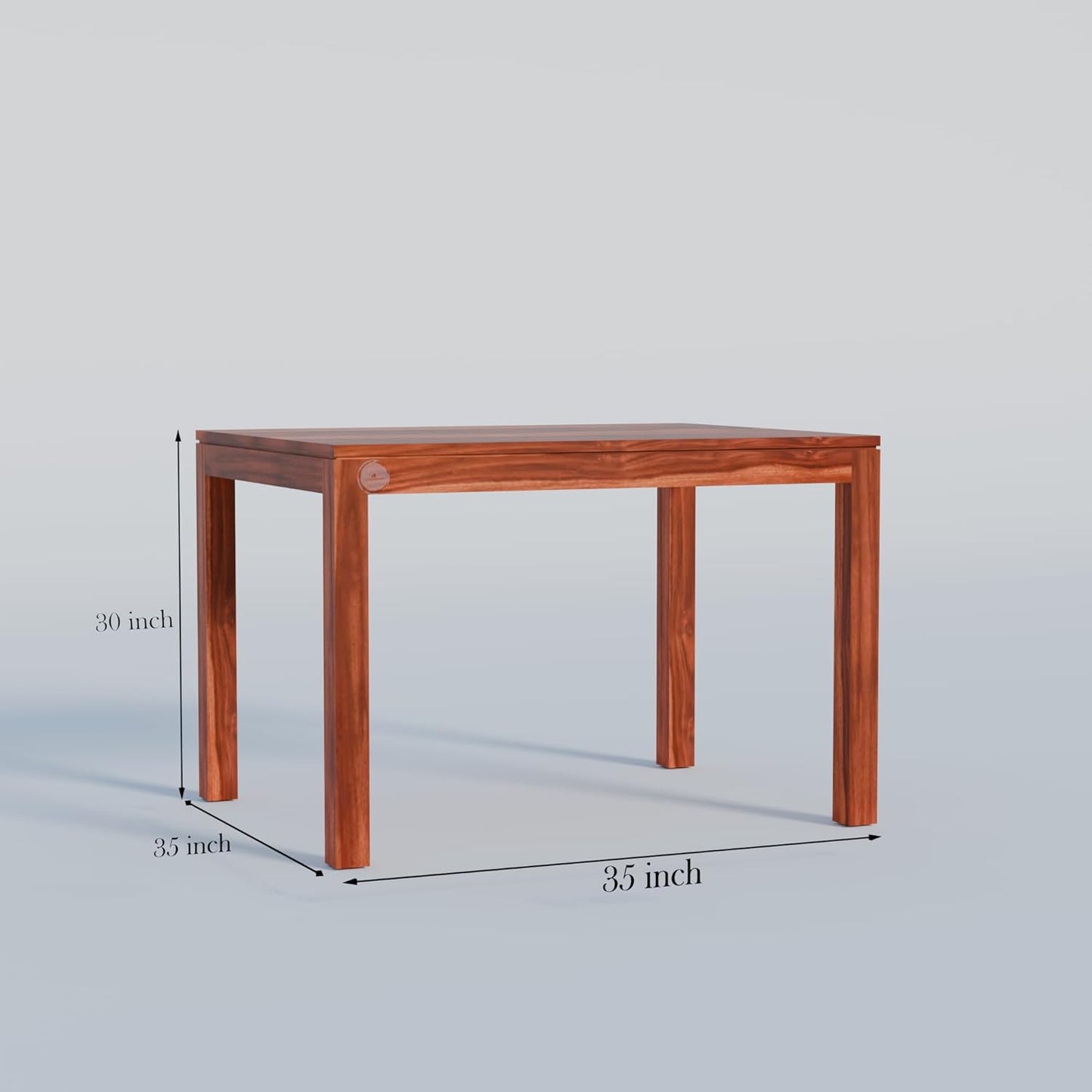 WoodMarwar Solid Sheesham Wood 4-Seater Dining Table | Premium Wooden Dining Furniture for Home