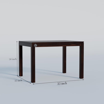 WoodMarwar Solid Sheesham Wood 4-Seater Dining Table | Premium Wooden Dining Furniture for Home
