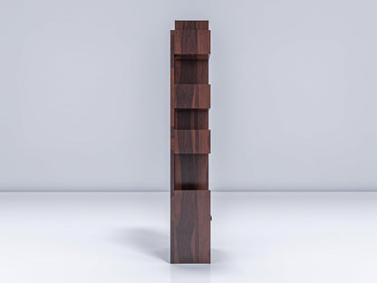 WoodMarwar Sheesham Wood Book Shelf With Two Drawer /Bookcase For Living Room Corner Bookcase for Home Decor & Office