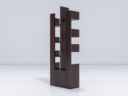 WoodMarwar Sheesham Wood Book Shelf With Two Drawer /Bookcase For Living Room Corner Bookcase for Home Decor & Office