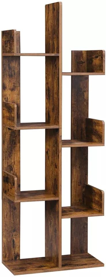 WoodMarwar Solid Sheesham Wood Modern Bookshelf Display Rack | Multipurpose Bookcase Storage Shelf for Living Room, Bedroom & Office Decor