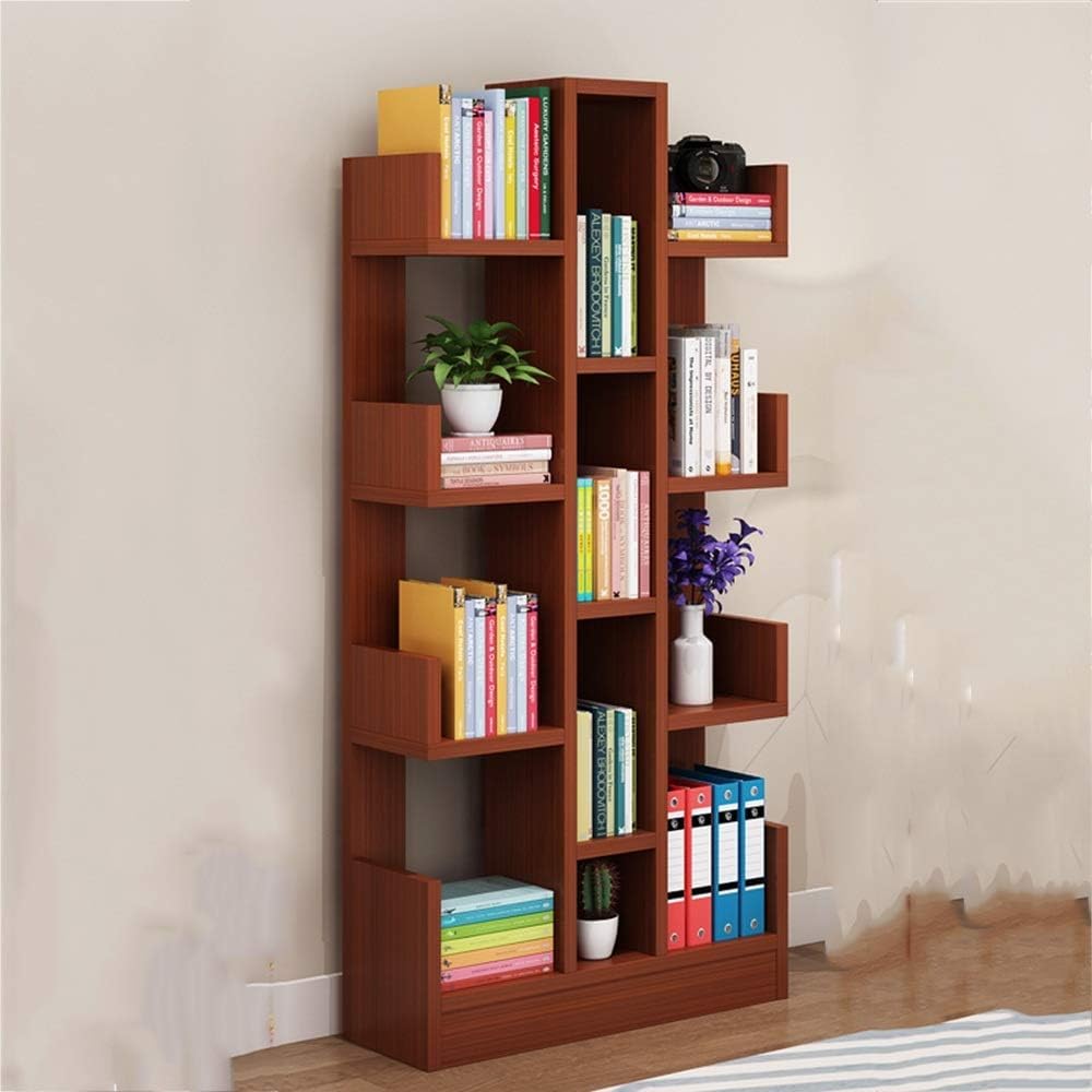 Woodmarwar Solid Sheesham Wood Modern Bookshelf & Display Rack – Multi-Tier Book Storage Organizer for Living Room, Bedroom & Office