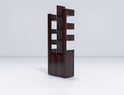WoodMarwar Sheesham Wood Book Shelf With Two Drawer /Bookcase For Living Room Corner Bookcase for Home Decor & Office
