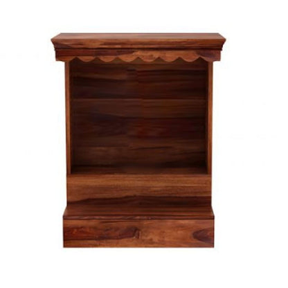 Woodmarwar Solid Sheesham Wood Temple(Mandir)In Honey Finish For Home & Office Furniture