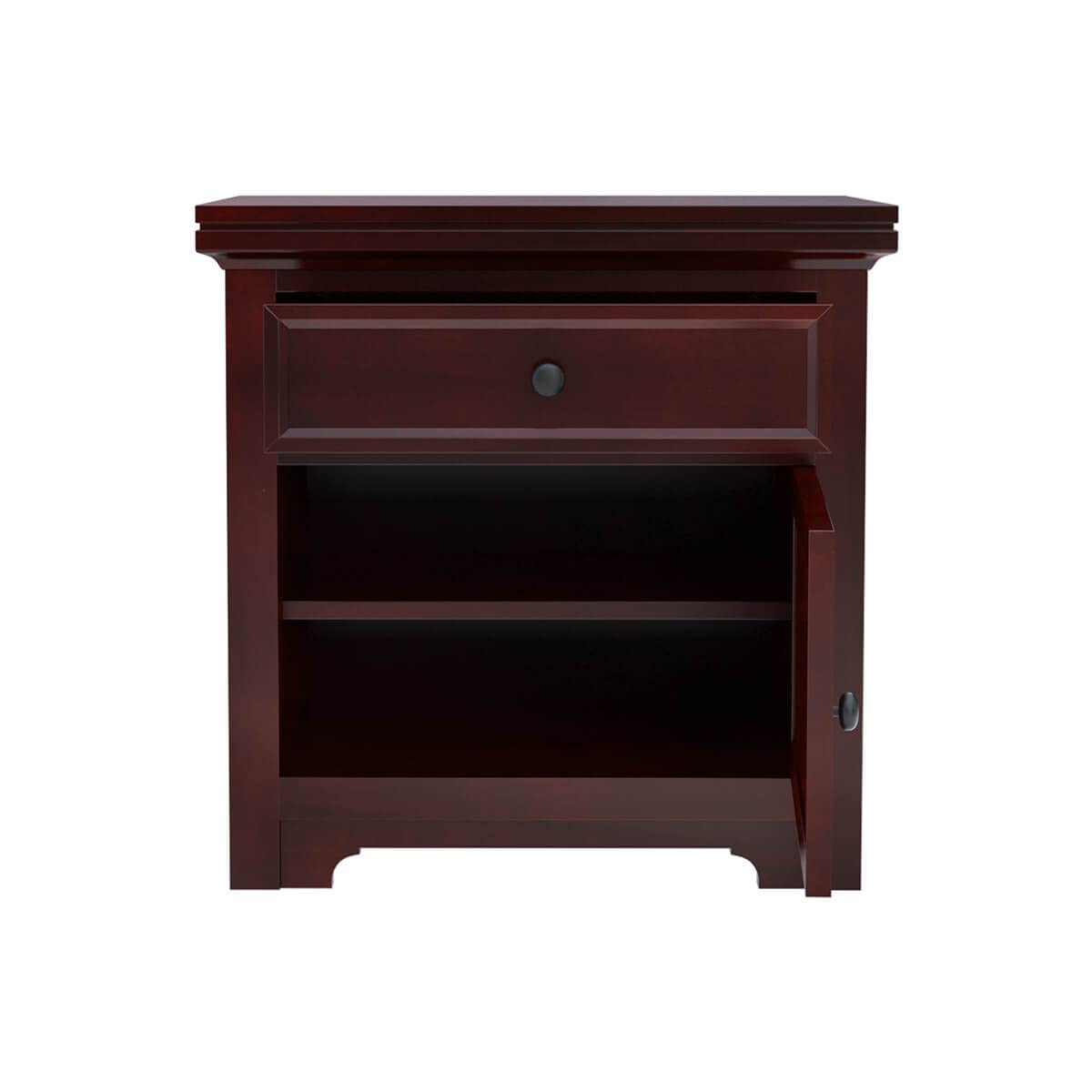 Woodmarwar Solid Sheesham Wood Bedside Table for Bedroom | Solid  Wood Bed Side Nightstand End Table with 1 Drawer & 1 Door Cabinet Storage for Home & Bed Room