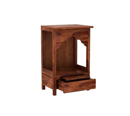Woodmarwar Solid Sheesham Wooden Temple (Mandir) for Home & Office Furniture