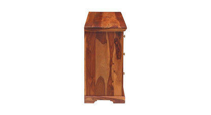 WoodMarwar Solid Sheesham Wood Chest of Drawer 4 Drawers Dresser for Home & Living Room
