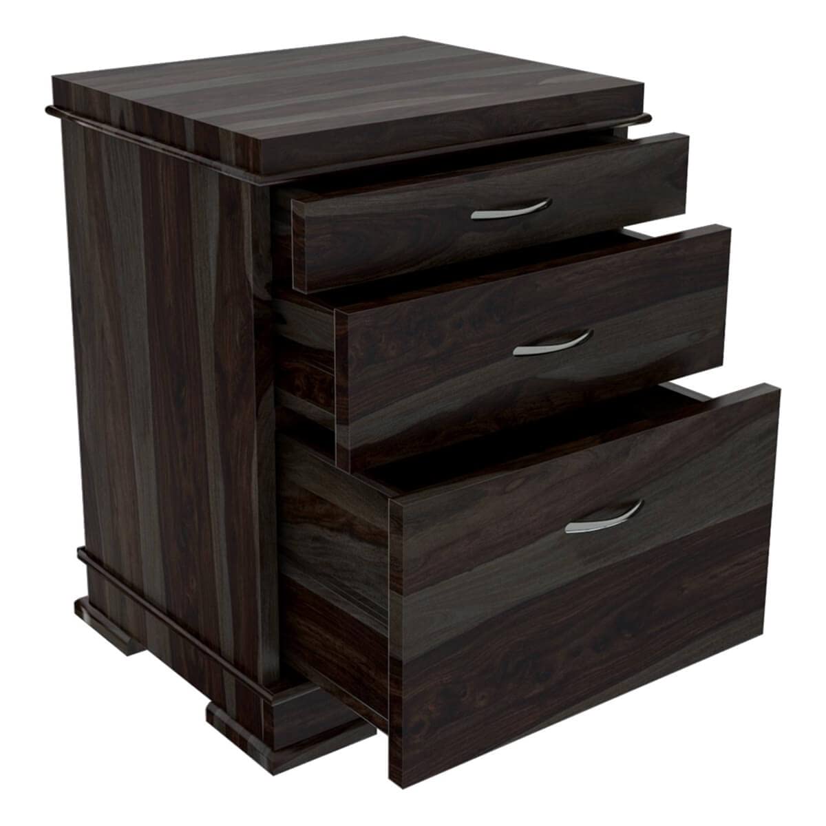WoodMarwar Solid Sheesham Wood Chest of Drawer 3 Drawers Dresser for Home & Living Room