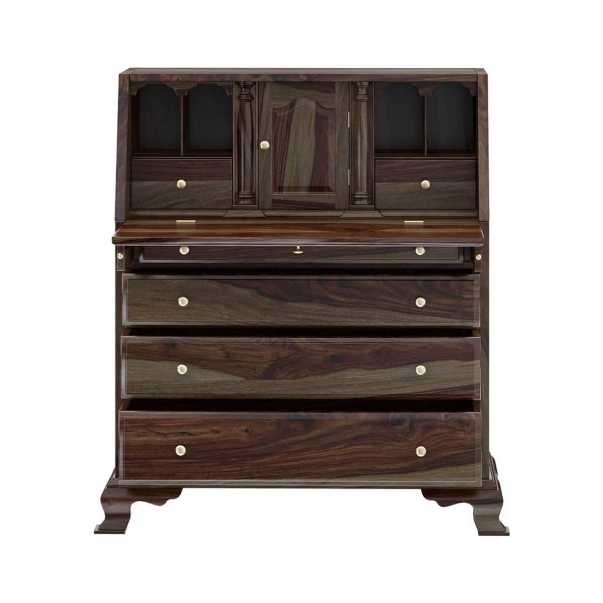 WoodMarwar Solid Sheesham Wood Chest of Drawer 6 Drawers & One Door & 4 Shelf  Dresser for Home & Living Room