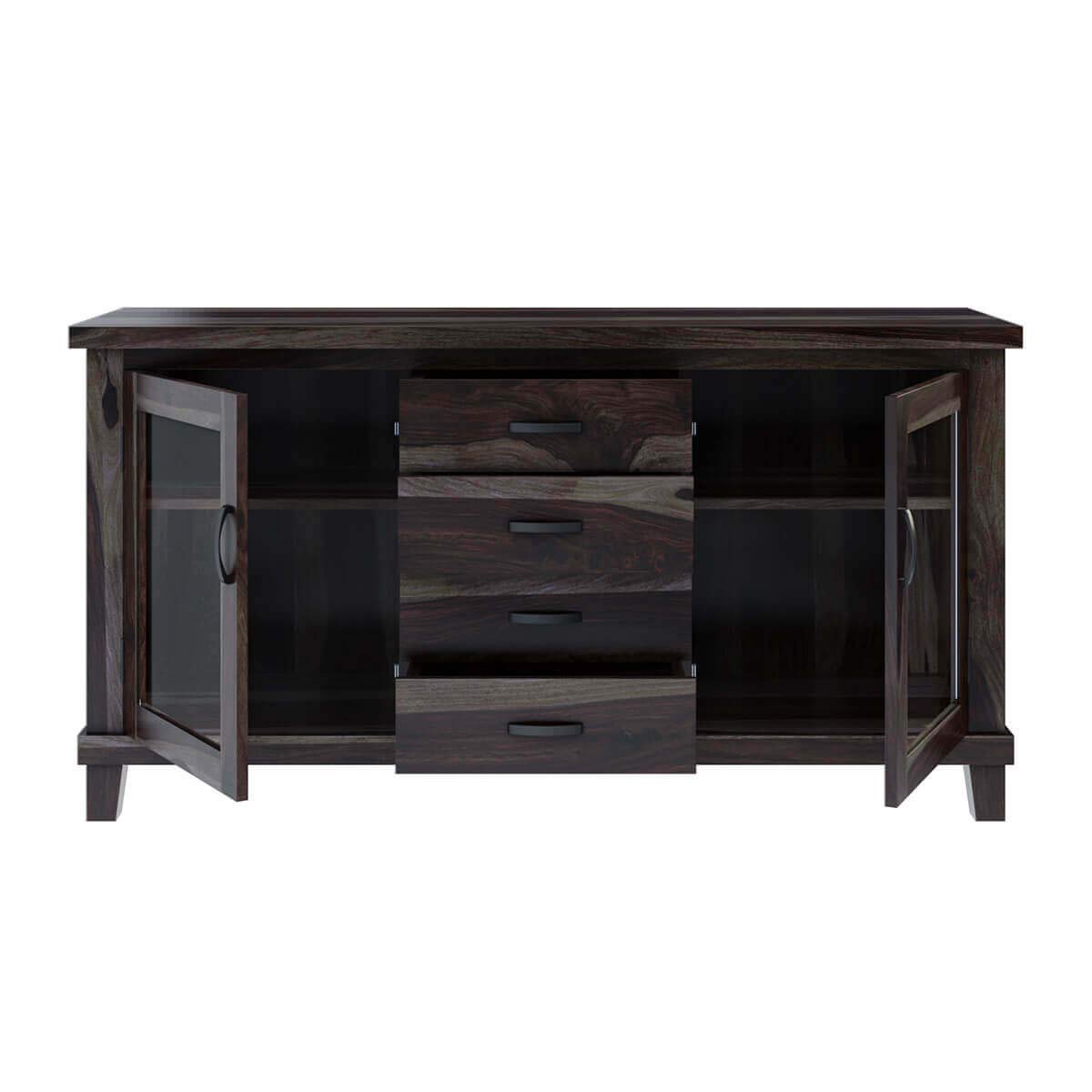 Woodmarwar Solid Sheesham Wood Sideboard With Storage for Living Room Furniture
