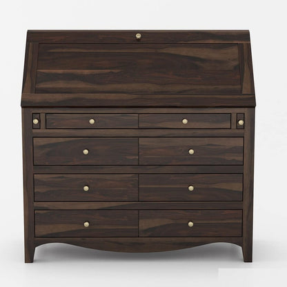 WoodMarwar Solid Sheesham Wood Chest of Drawer 13  Drawers & 6 Shelf & One Door Dresser for Home & Living Room