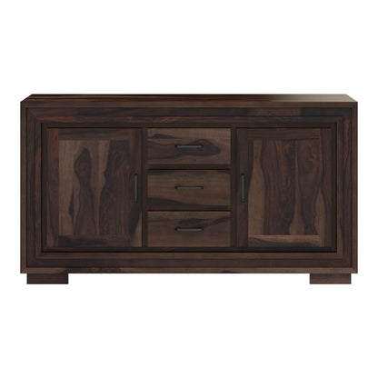Woodmarwar Solid Sheesham Wood Sideboard With Storage for Living Room Furniture