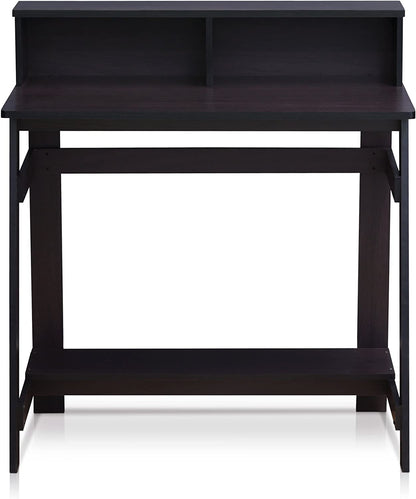 WoodMarwar Solid Sheesham Wooden Study Table With Open Shelf Storage Workstation for Home Office & Study Room | Solid Wooden Desk Writing Table | Laptop Computer Table for Adults