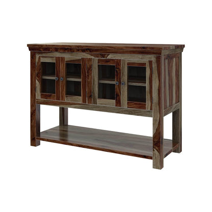 Woodmarwar Solid Sheesham Wood Sideboard With Storage for Living Room Furniture