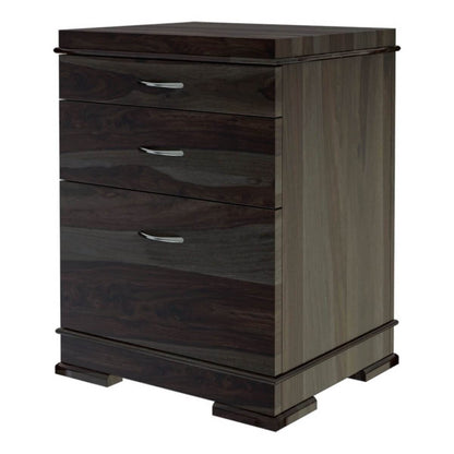 WoodMarwar Solid Sheesham Wood Chest of Drawer 3 Drawers Dresser for Home & Living Room