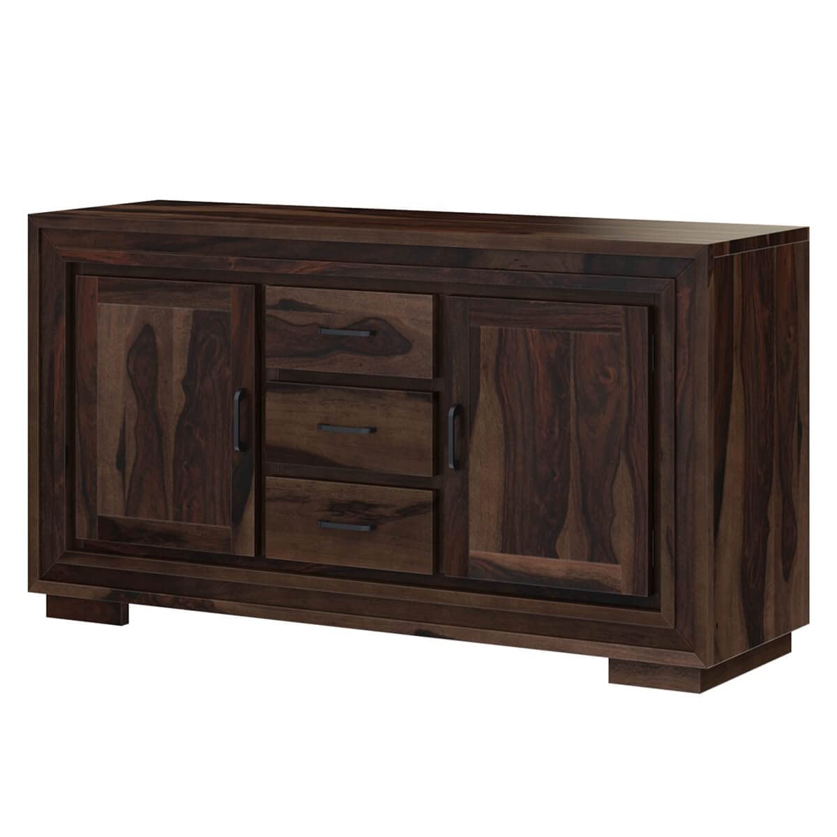 Woodmarwar Solid Sheesham Wood Sideboard With Storage for Living Room Furniture