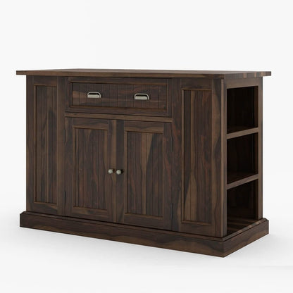 Woodmarwar Solid Sheesham Wood Sideboard With Storage for Living Room Furniture
