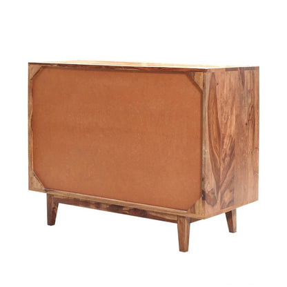 WoodMarwar Solid Sheesham Wood Chest of Drawer 3 Drawers Dresser for Home & Living Room