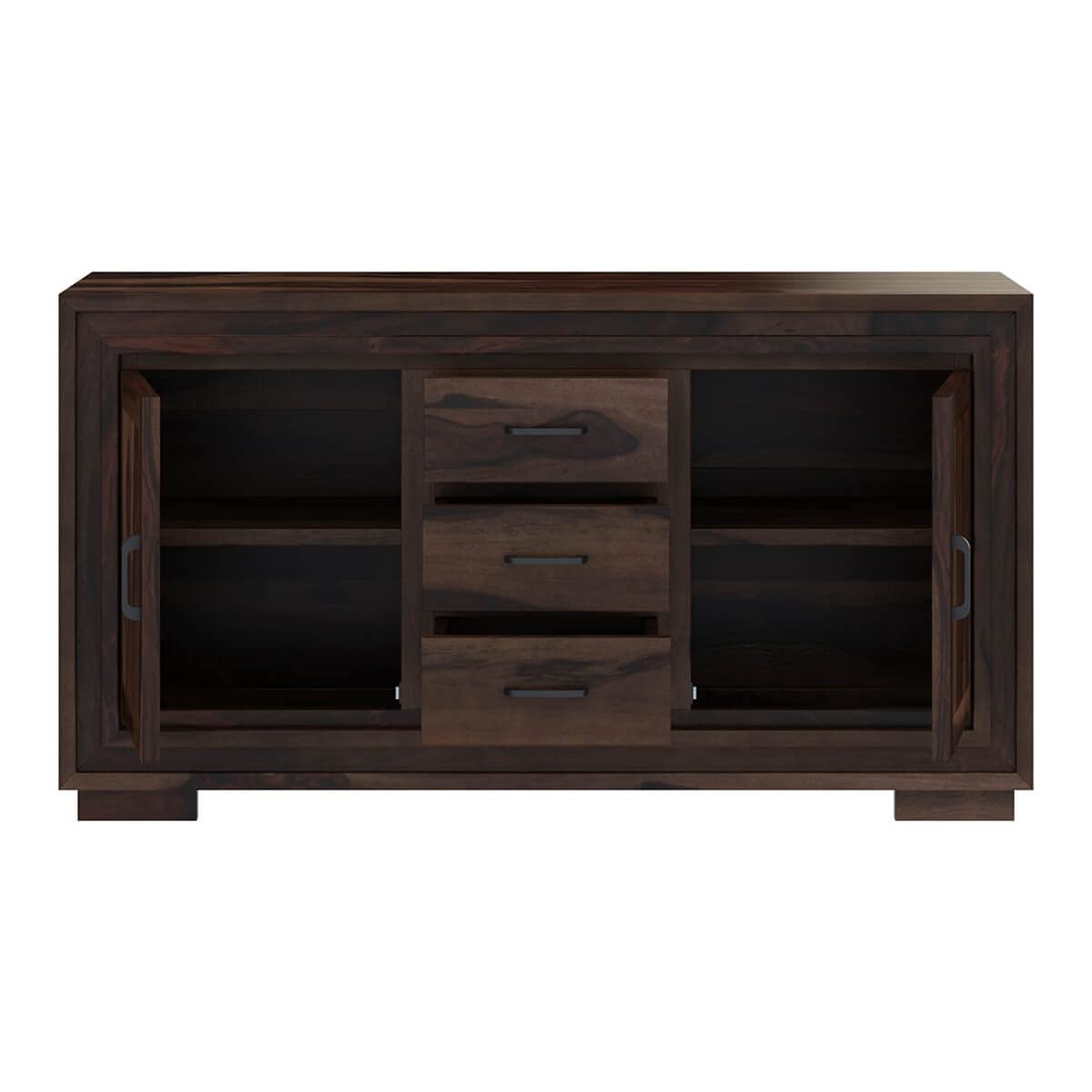 Woodmarwar Solid Sheesham Wood Sideboard With Storage for Living Room Furniture