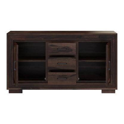 Woodmarwar Solid Sheesham Wood Sideboard With Storage for Living Room Furniture