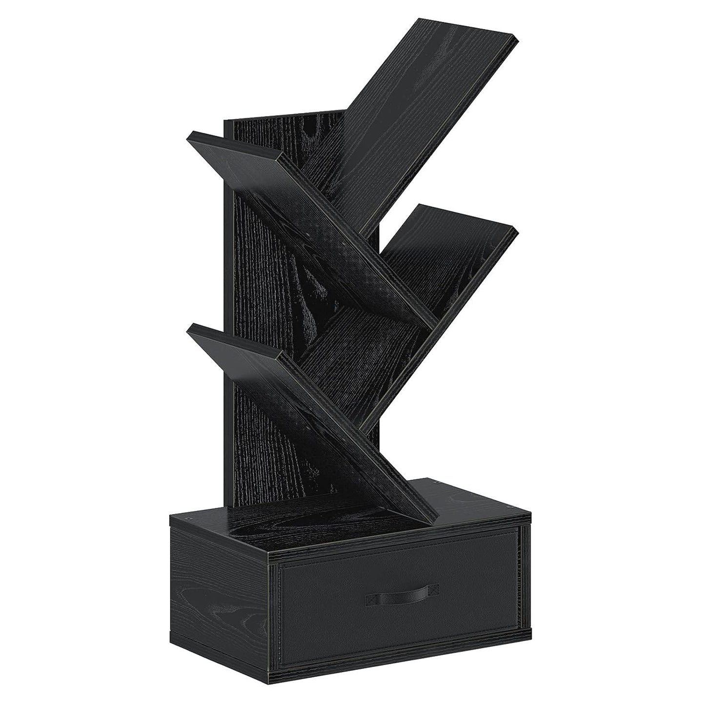 WoodMarwar Sheesham Wood Book Shelf /Bookcase For Living Room Corner Bookcase for Home Decor & Office