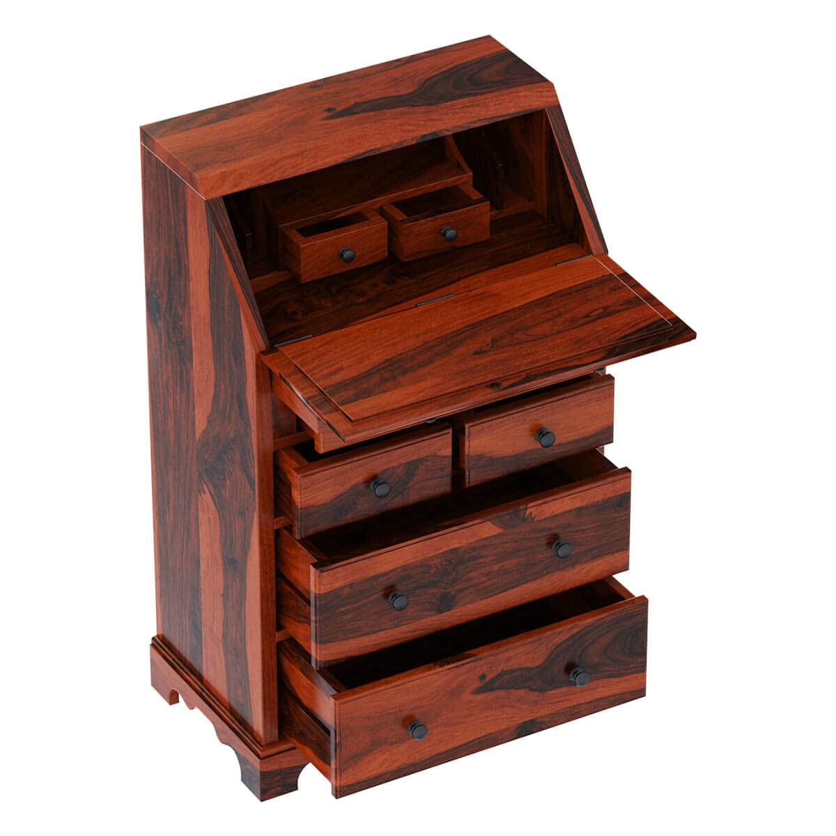 WoodMarwar Solid Sheesham Wood Chest of Drawer 7 Drawers Dresser for Home & Living Room