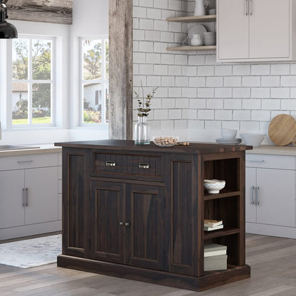 Woodmarwar Solid Sheesham Wood Sideboard With Storage for Living Room Furniture