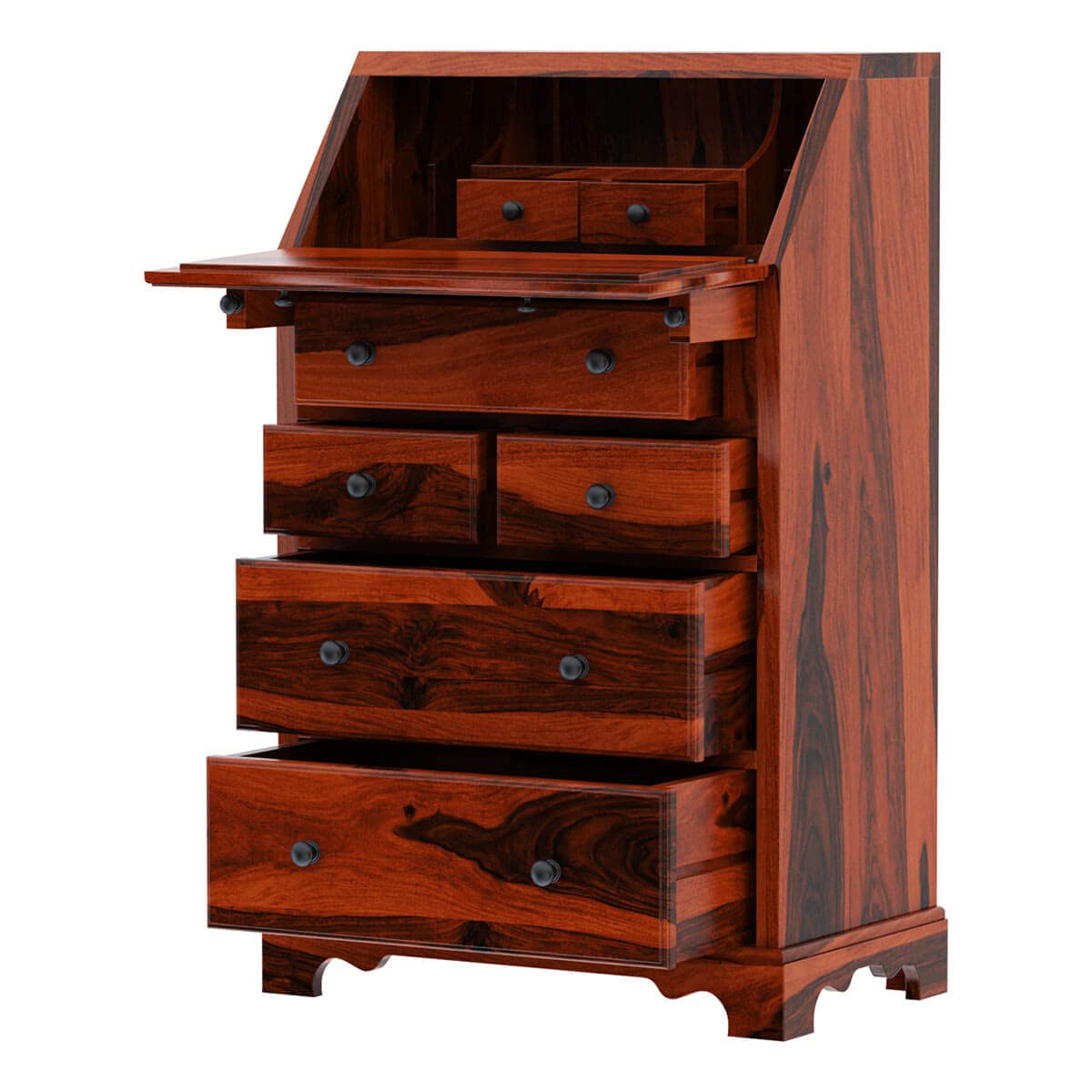 WoodMarwar Solid Sheesham Wood Chest of Drawer 7 Drawers Dresser for Home & Living Room