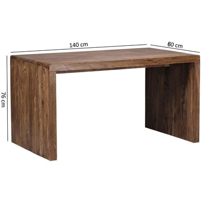 WoodMarwar Solid Sheesham Wood Study Table Workstation for Adult | Laptop Computer Desk with 3 Drawer Storage for Home & Office