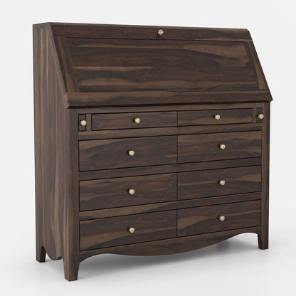 WoodMarwar Solid Sheesham Wood Chest of Drawer 13  Drawers & 6 Shelf & One Door Dresser for Home & Living Room