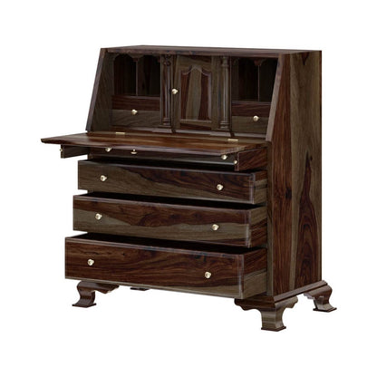 WoodMarwar Solid Sheesham Wood Chest of Drawer 6 Drawers & One Door & 4 Shelf  Dresser for Home & Living Room