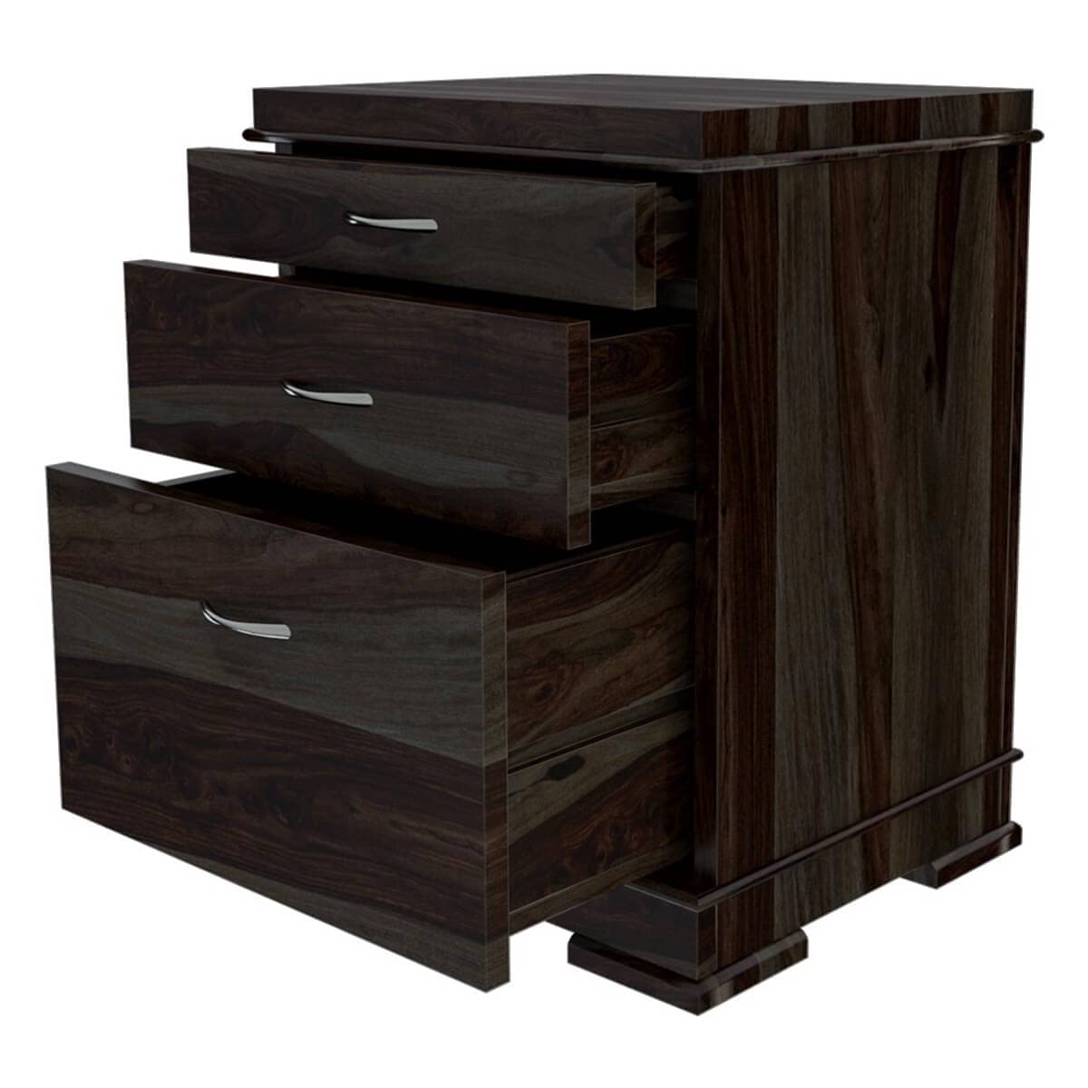 WoodMarwar Solid Sheesham Wood Chest of Drawer 3 Drawers Dresser for Home & Living Room