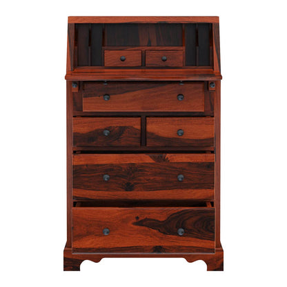 WoodMarwar Solid Sheesham Wood Chest of Drawer 7 Drawers Dresser for Home & Living Room