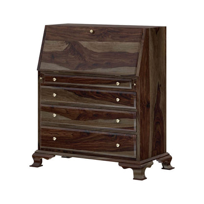 WoodMarwar Solid Sheesham Wood Chest of Drawer 6 Drawers & One Door & 4 Shelf  Dresser for Home & Living Room